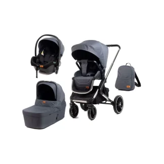BBO KOLICA ZA BEBE 3u1 (6567) FLEXITRIO – GREY