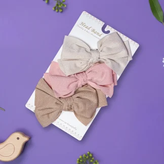 Trake za glavu sa mašnama za bebe – set od 3 komada